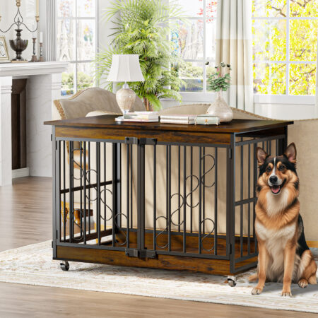 48 inch Brown Large Dog Crate